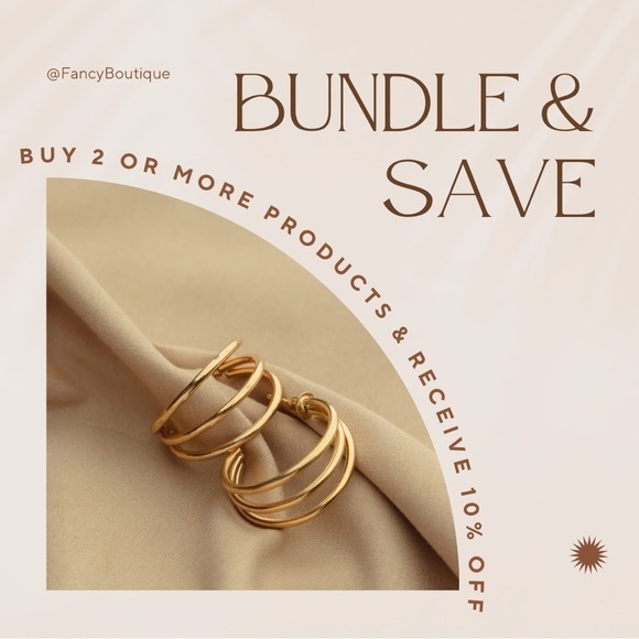 .5” Cube Gold Earrings Minimalist Trendy Earring Set - Picture 9 of 9